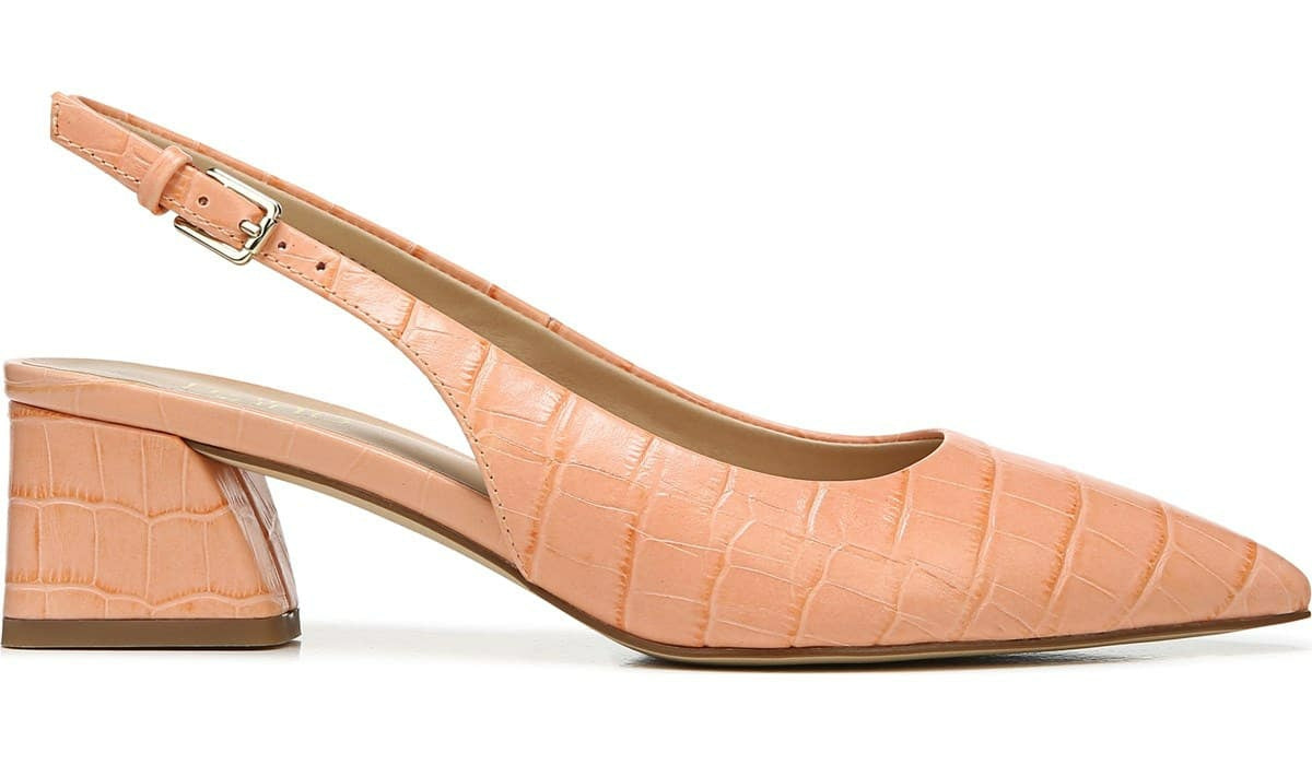 Franco Sarto Franco Racer Slingback Pump Peach Leather