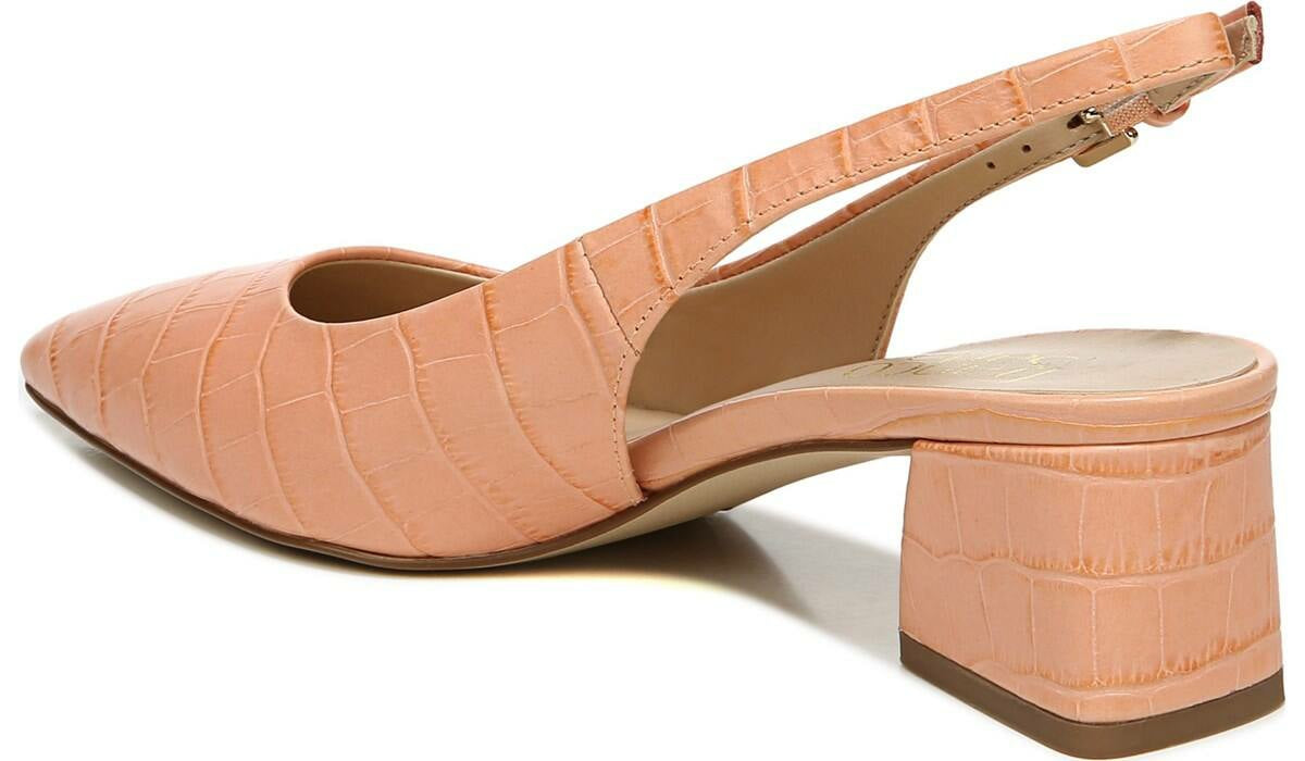 Franco Sarto Franco Racer Slingback Pump Peach Leather