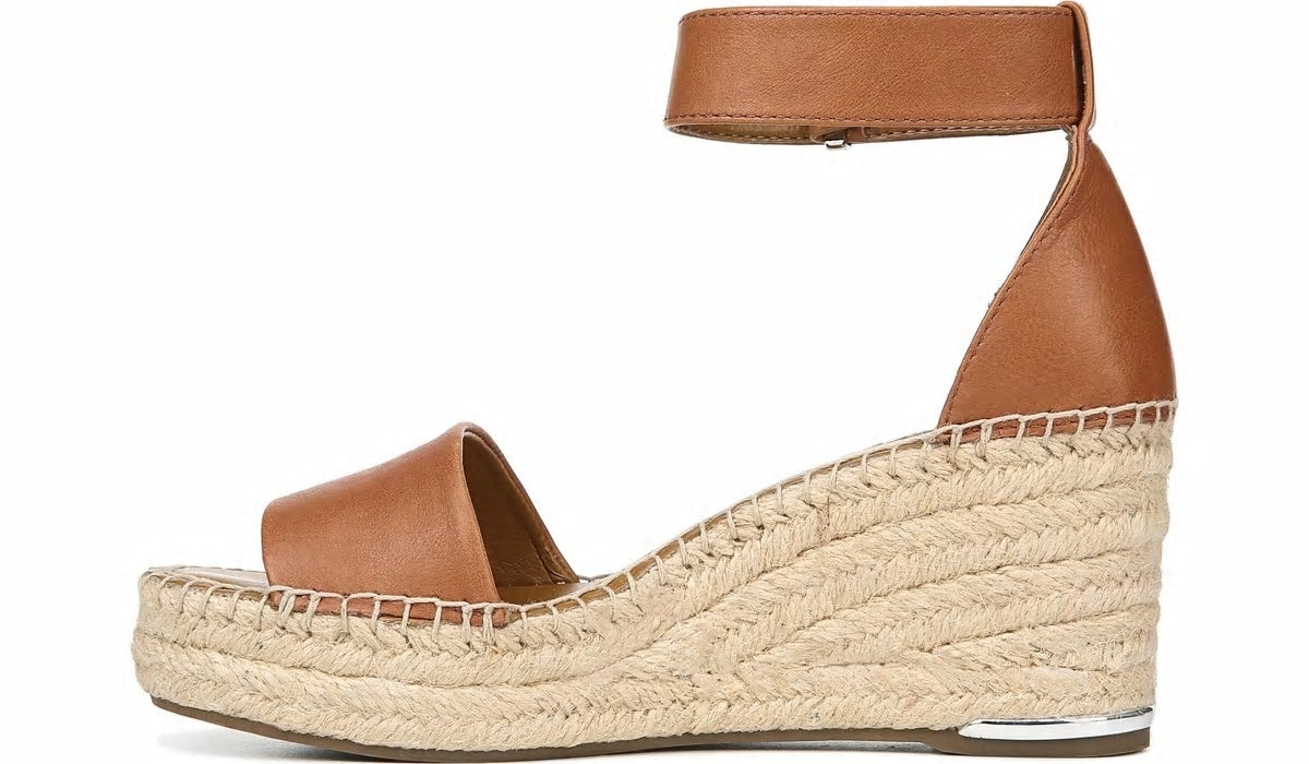 Franco Sarto Franco Clemens Espadrille Wedge Sandal Tan Leather