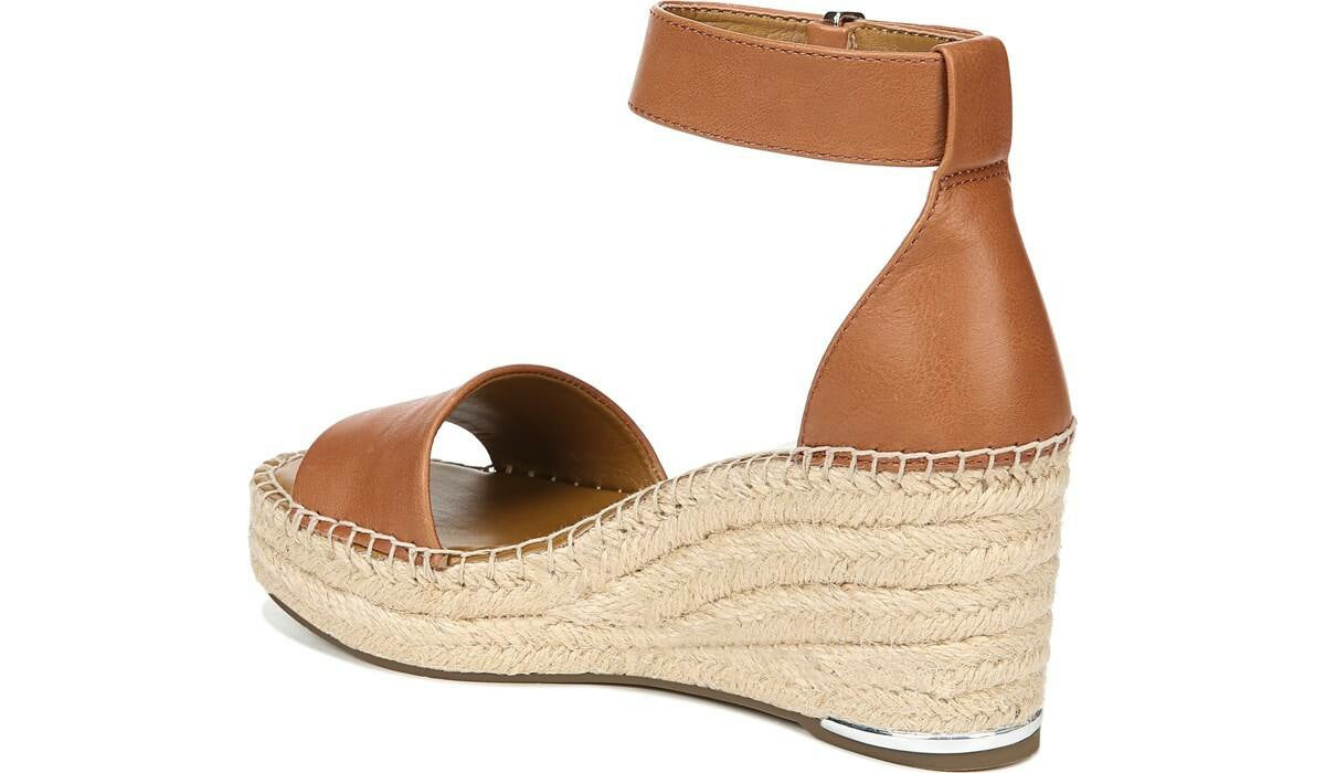 Franco Sarto Franco Clemens Espadrille Wedge Sandal Tan Leather