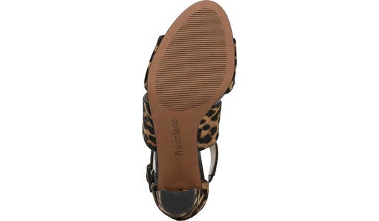 Franco Sarto Franco Hazelle 2 Sandal Leopard Print Calf Hair