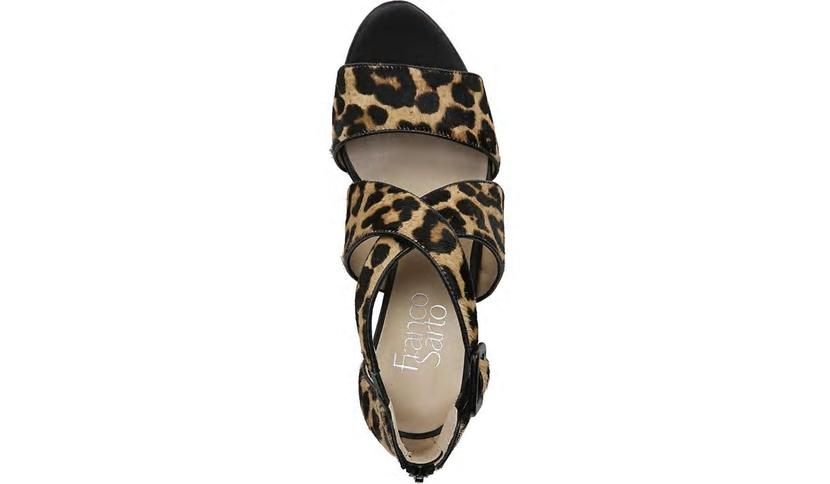 Franco Sarto Franco Hazelle 2 Sandal Leopard Print Calf Hair