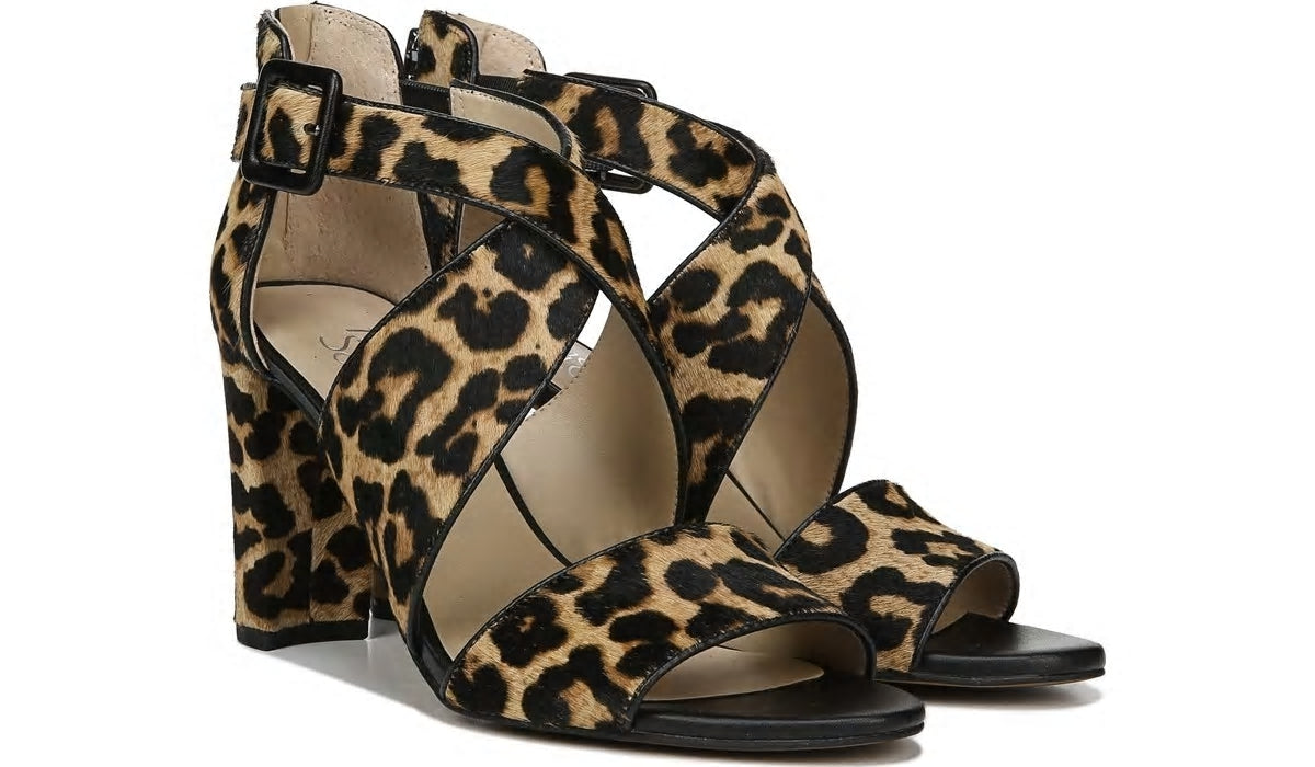 Franco Sarto Franco Hazelle 2 Sandal Leopard Print Calf Hair