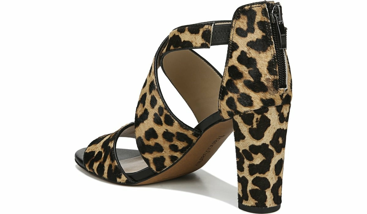 Franco Sarto Franco Hazelle 2 Sandal Leopard Print Calf Hair