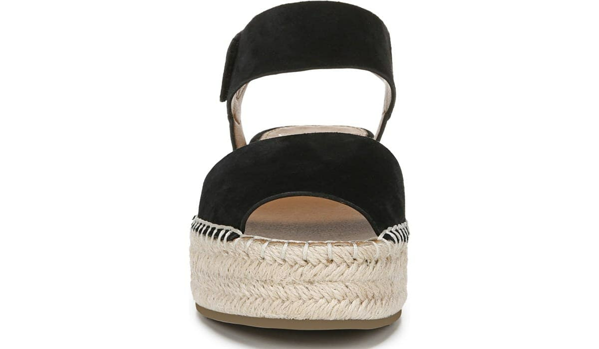 Franco Sarto Sarto Oak Espadrille Sandal Black Suede