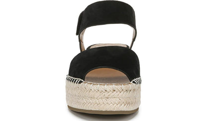 Franco Sarto Sarto Oak Espadrille Sandal Black Suede