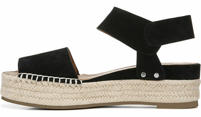 Franco Sarto Sarto Oak Espadrille Sandal Black Suede