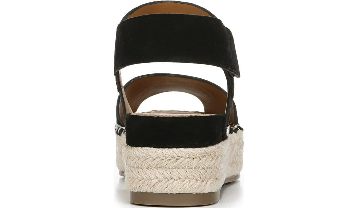 Franco Sarto Sarto Oak Espadrille Sandal Black Suede