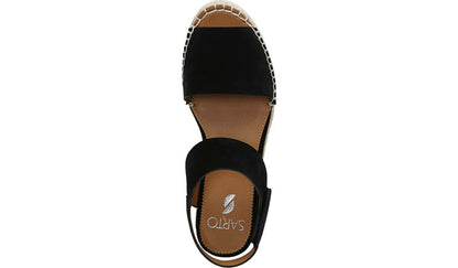Franco Sarto Sarto Oak Espadrille Sandal Black Suede