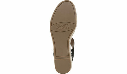 Franco Sarto Sarto Oak Espadrille Sandal Black Suede