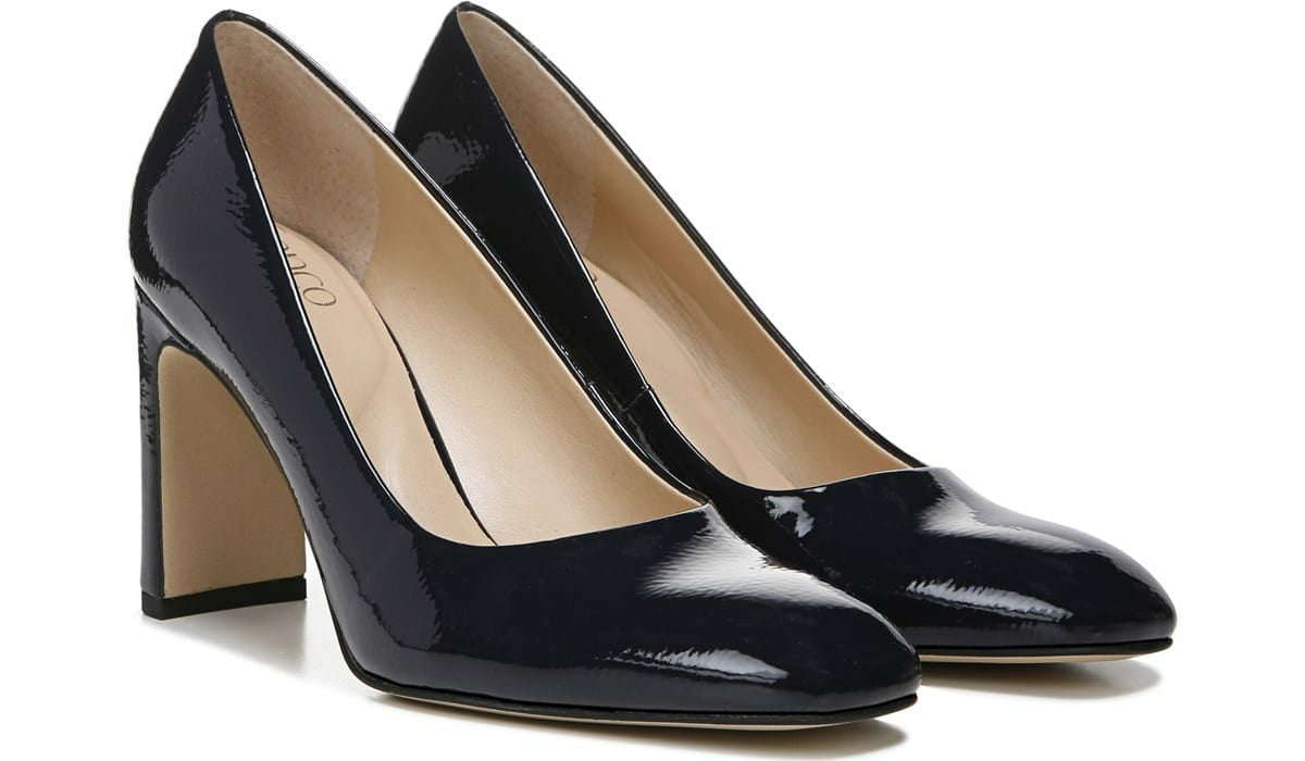 Franco Sarto Franco Gianna Pump Midnight Faux Leather