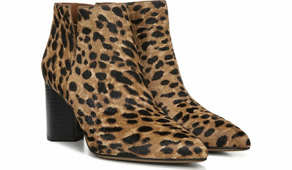 Franco Sarto Franco Nest Bootie Leopard Print Calf Hair