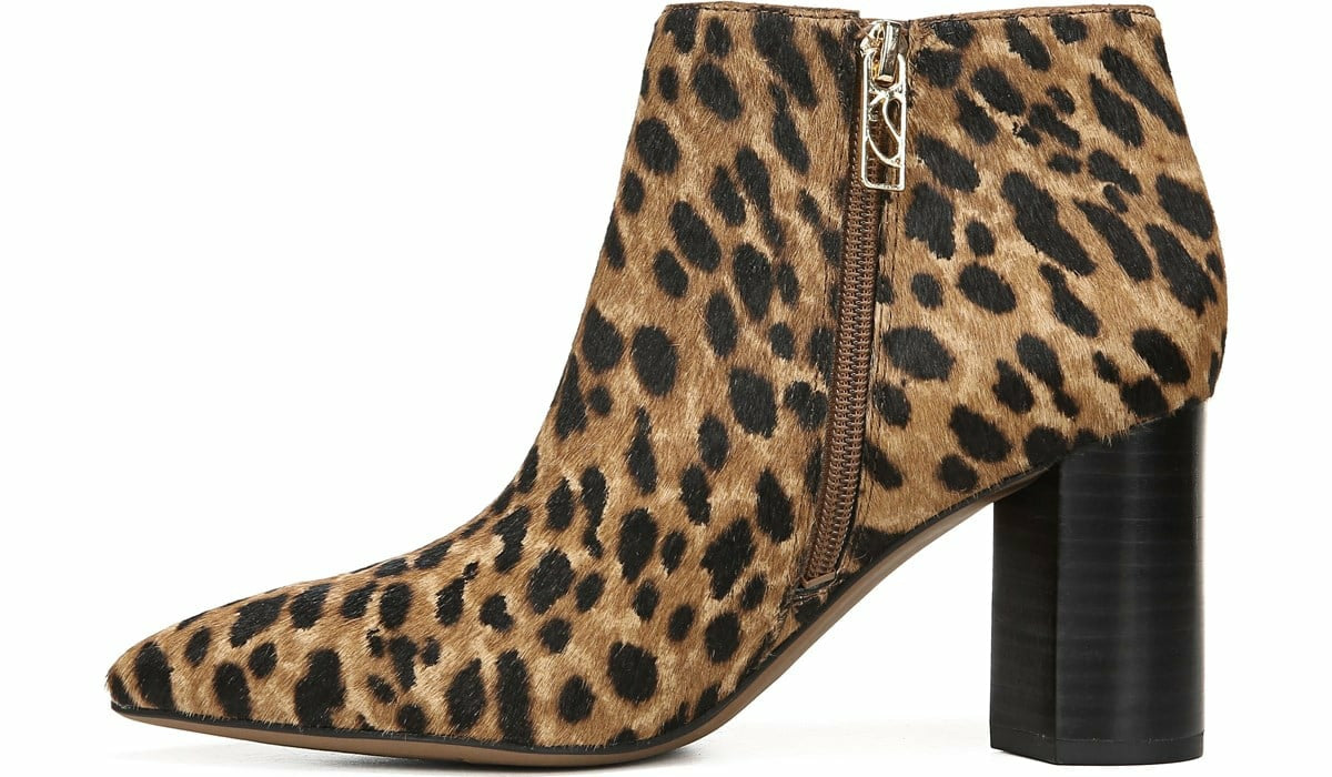 Franco Sarto Franco Nest Bootie Leopard Print Calf Hair