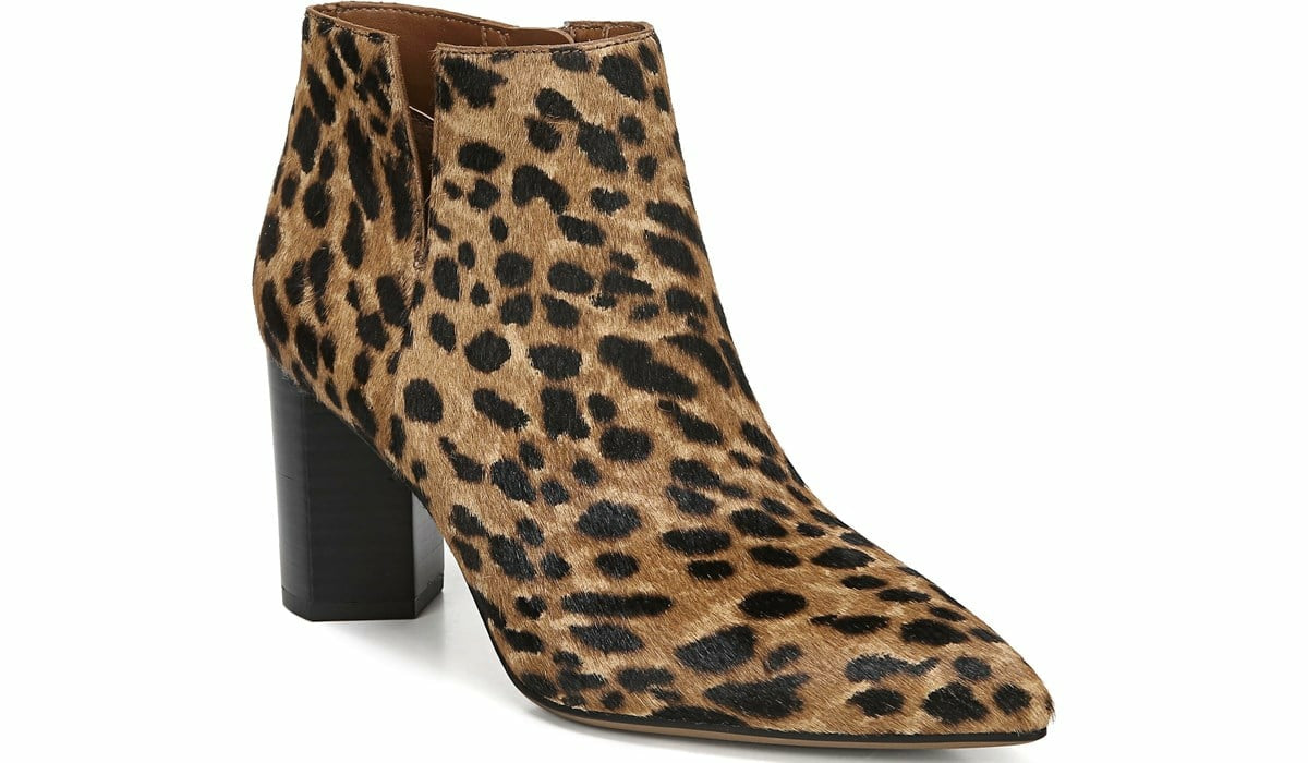 Franco Sarto Franco Nest Bootie Leopard Print Calf Hair