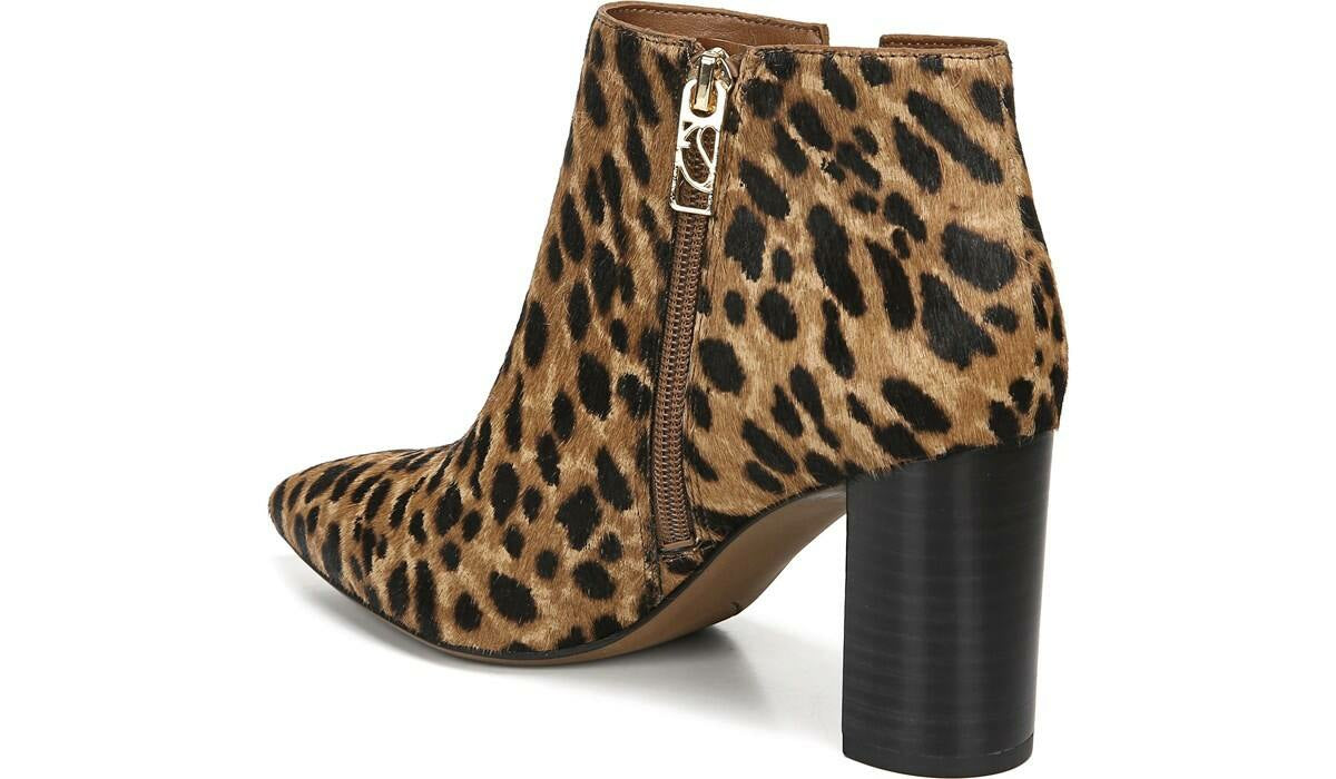 Franco Sarto Franco Nest Bootie Leopard Print Calf Hair