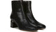 Black Snake Print Leather