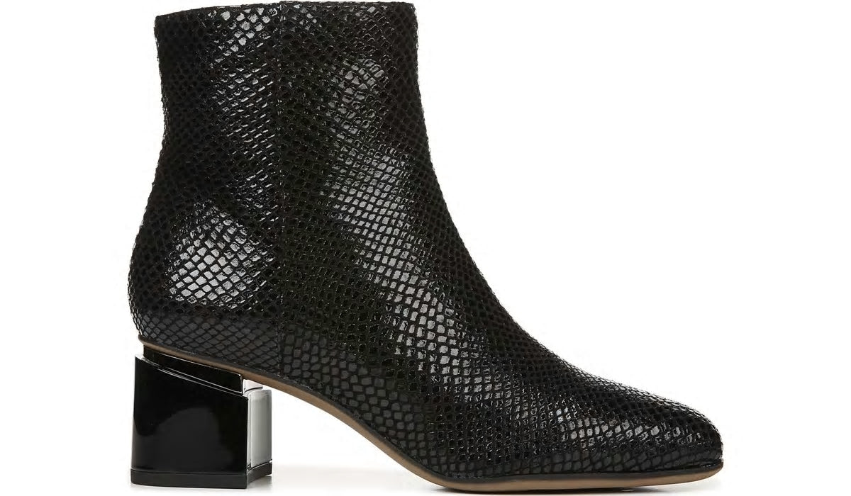 Franco Sarto Franco Marquee Bootie Black Snake Print Leather