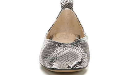 Franco Sarto Franco Ailee Flat Silver Snake Metallic