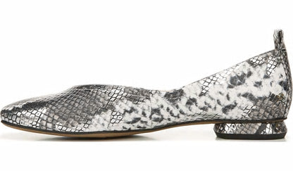 Franco Sarto Franco Ailee Flat Silver Snake Metallic