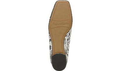 Franco Sarto Franco Ailee Flat Silver Snake Metallic
