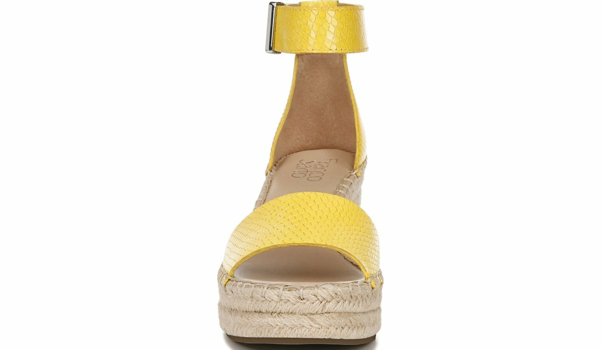 Franco Sarto Franco Clemens 4 Espadrille Wedge Sandal Yellow