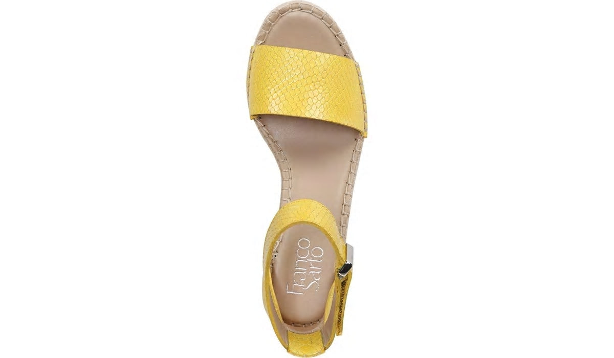 Franco Sarto Franco Clemens 4 Espadrille Wedge Sandal Yellow