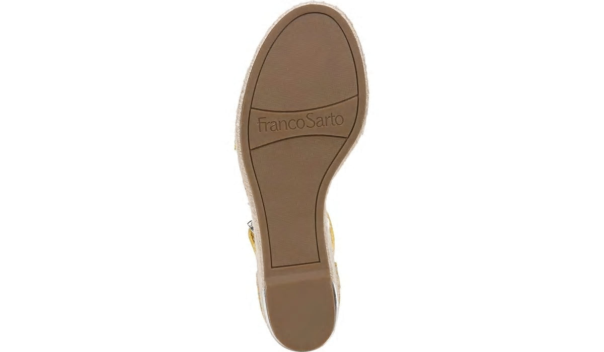 Franco Sarto Franco Clemens 4 Espadrille Wedge Sandal Yellow