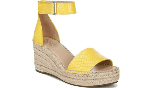 Franco Sarto Franco Clemens 4 Espadrille Wedge Sandal Yellow