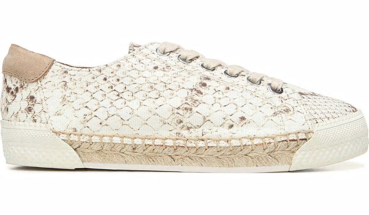 Franco Sarto Franco Lessia 2 Lace Up Sneaker Natural Snake Canvas