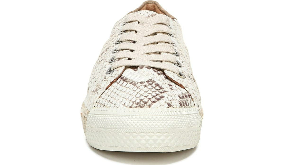 Franco Sarto Franco Lessia 2 Lace Up Sneaker Natural Snake Canvas