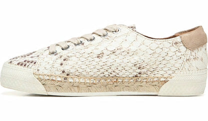 Franco Sarto Franco Lessia 2 Lace Up Sneaker Natural Snake Canvas