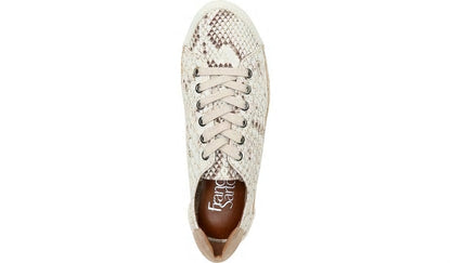 Franco Sarto Franco Lessia 2 Lace Up Sneaker Natural Snake Canvas