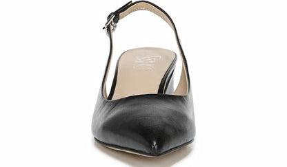 Franco Sarto Franco Racer Slingback Pump Black Leather