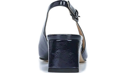 Franco Sarto Franco Racer Slingback Pump Midnight Patent Faux Leather