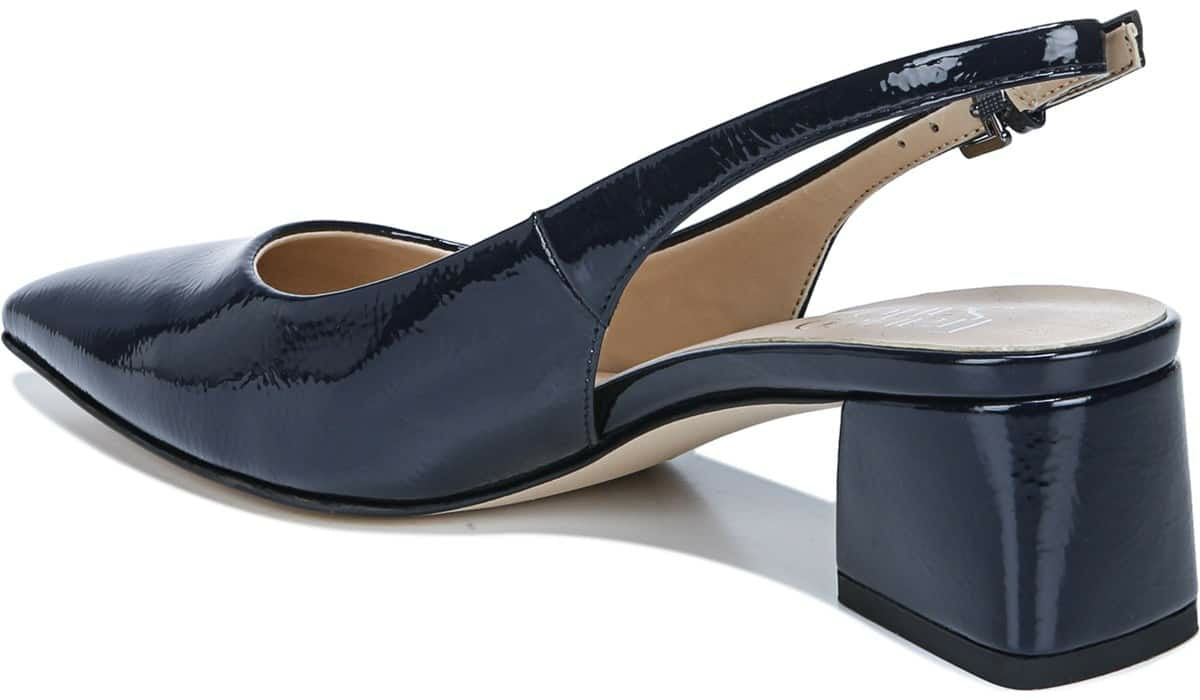 Franco Sarto Franco Racer Slingback Pump Midnight Patent Faux Leather