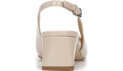 Franco Sarto Franco Racer Slingback Pump Nude Patent Faux Leather