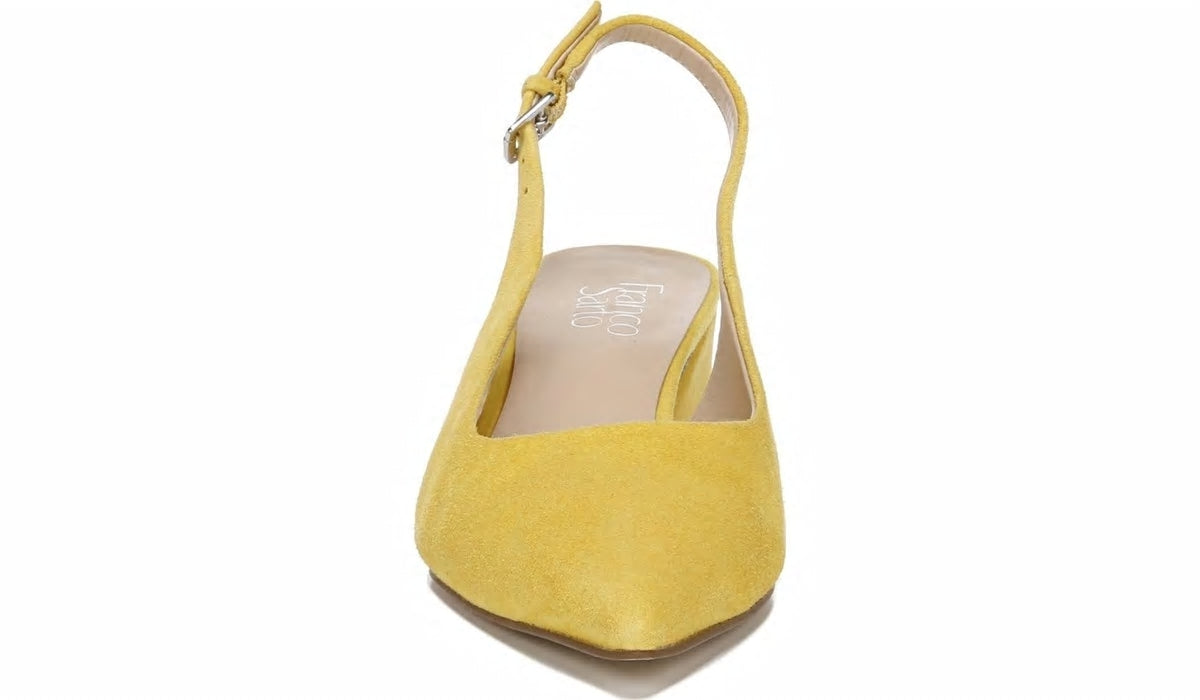 Franco Sarto Franco Racer Slingback Pump Yellow Suede
