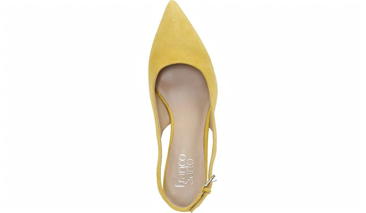 Franco Sarto Franco Racer Slingback Pump Yellow Suede