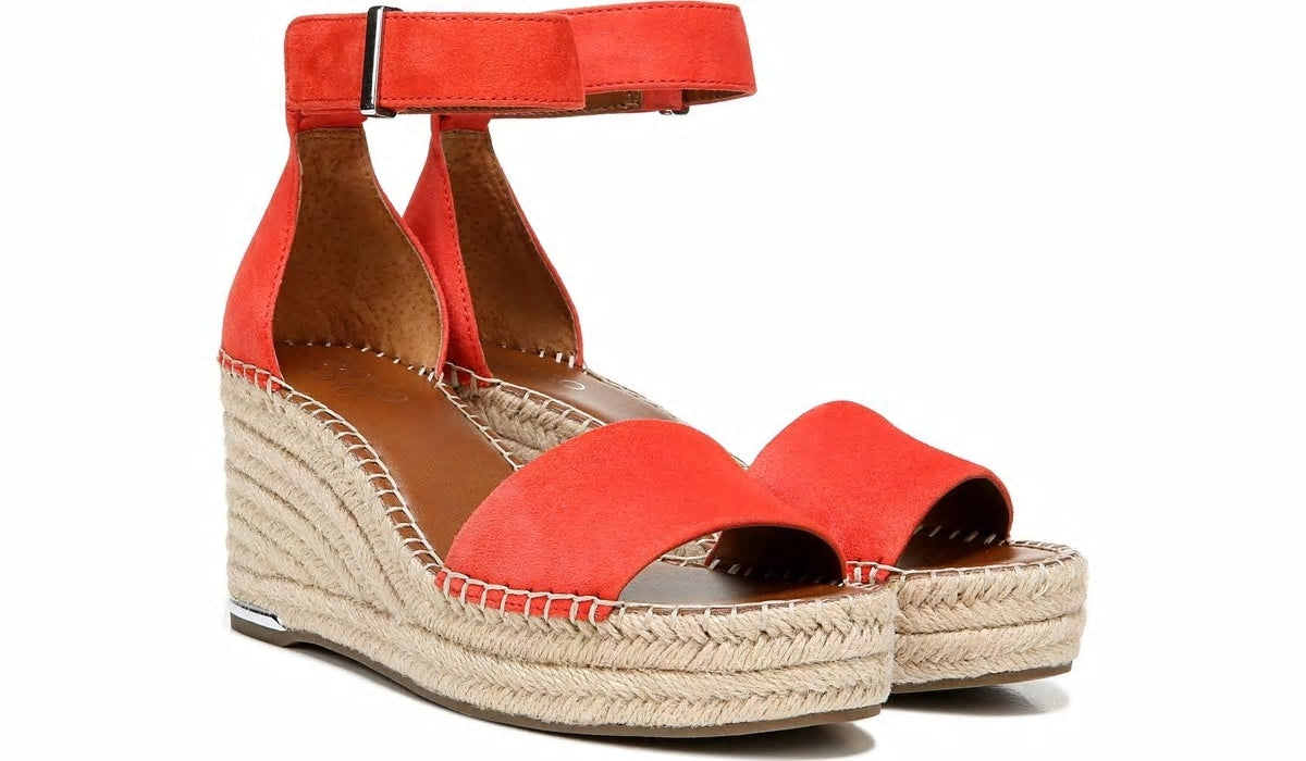Franco Sarto Franco Clemens Espadrille Wedge Sandal Tangel Suede