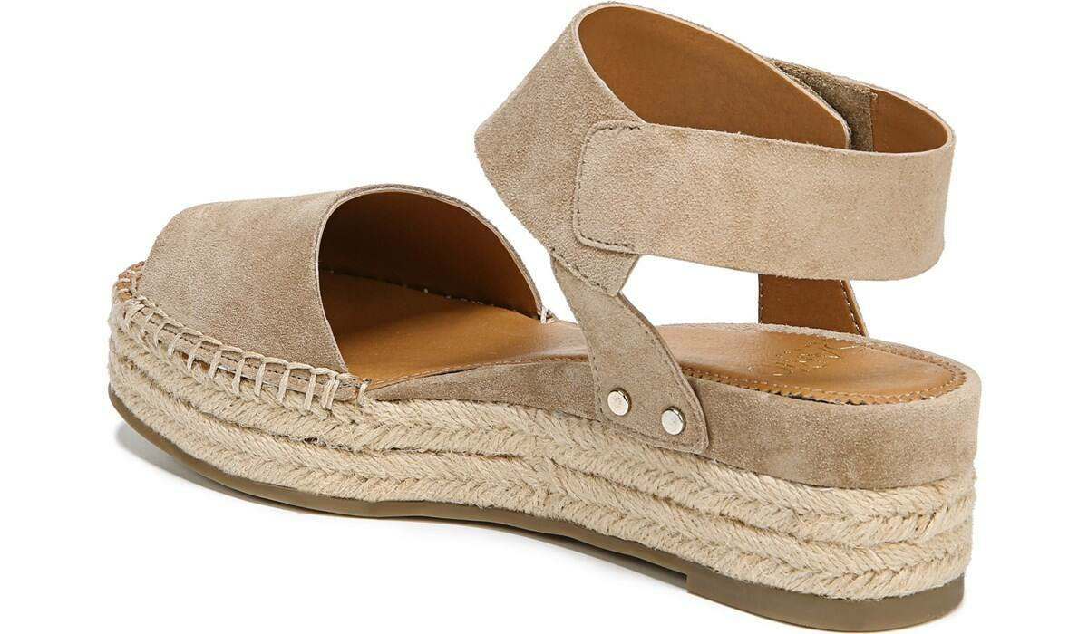 Franco Sarto Sarto Oak Espadrille Sandal Dark Sand Suede