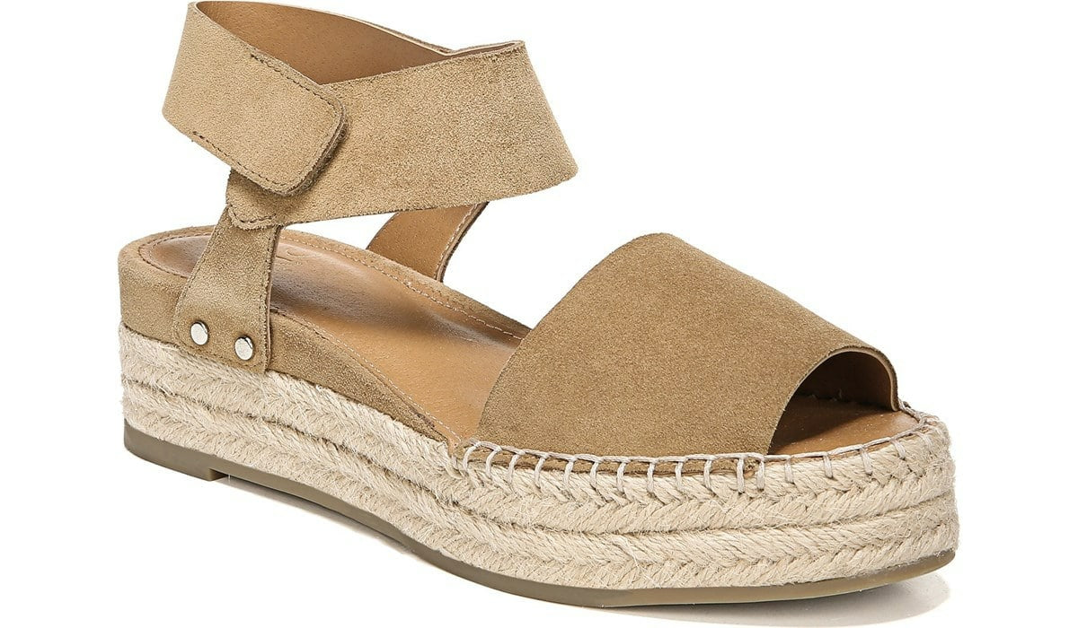 Franco Sarto Sarto Oak Espadrille Sandal Toasted Barley Suede