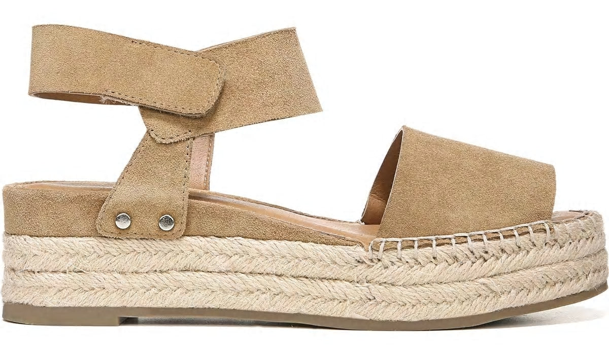 Franco Sarto Sarto Oak Espadrille Sandal Toasted Barley Suede
