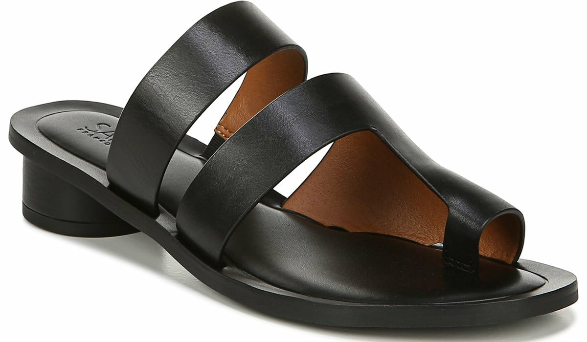 Franco Sarto Sarto Trixie Sandal Black Leather