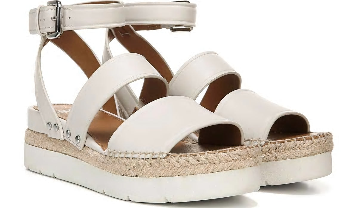 Franco Sarto Sarto Calvin Wedge Sandal Putty Leather