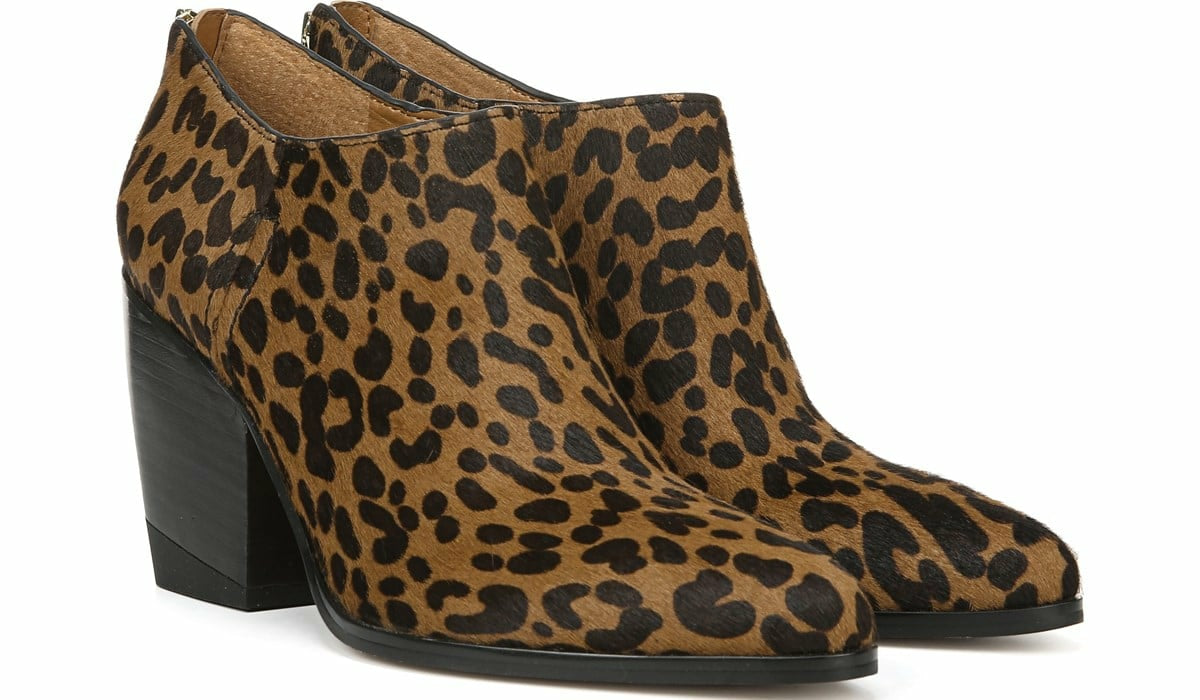Franco Sarto Sarto Kieran Bootie Leopard Print Calf Hair