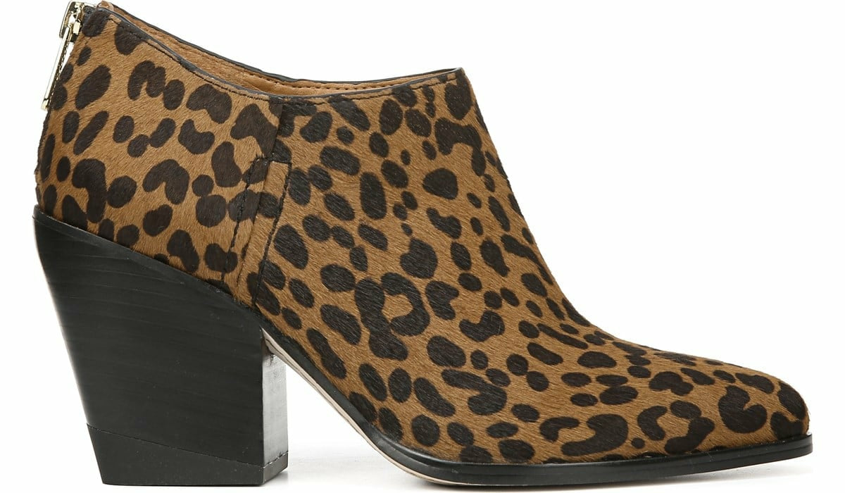 Franco Sarto Sarto Kieran Bootie Leopard Print Calf Hair