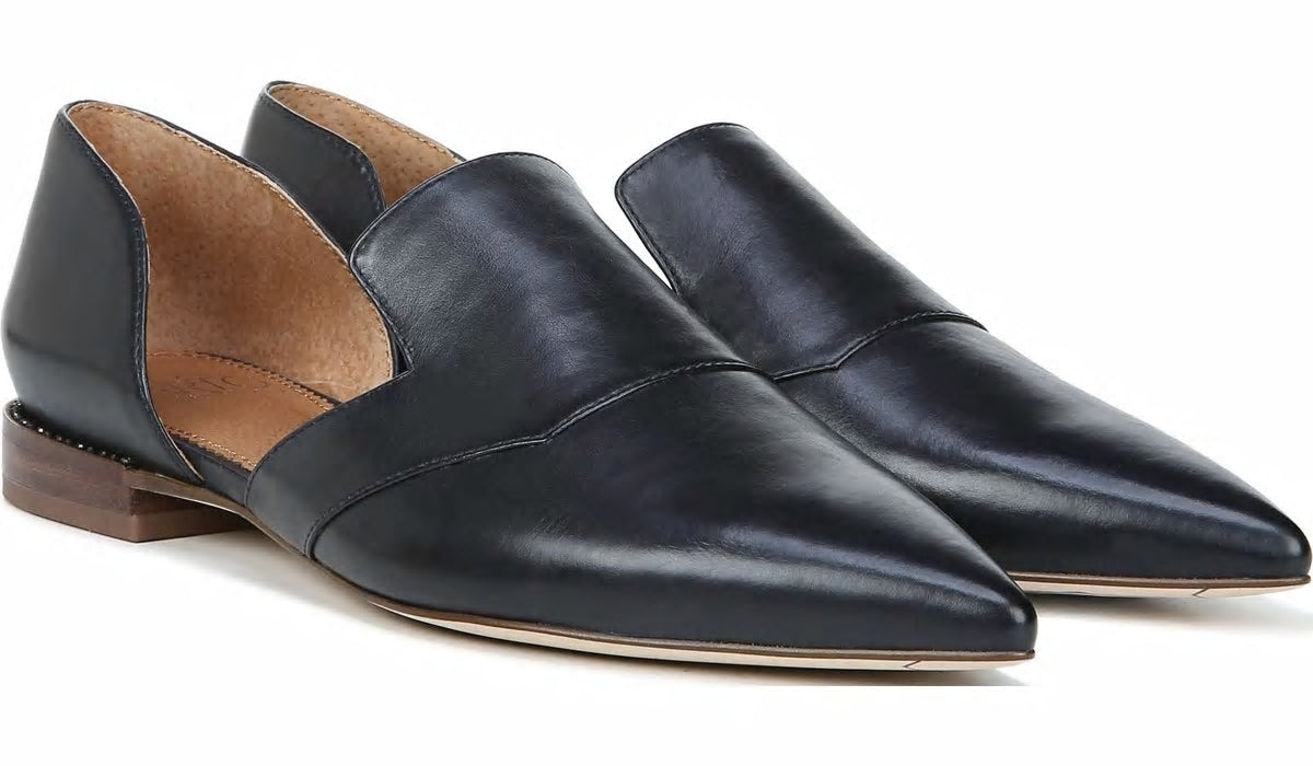 Franco Sarto Sarto Toby D'Orsay Flat Navy Leather