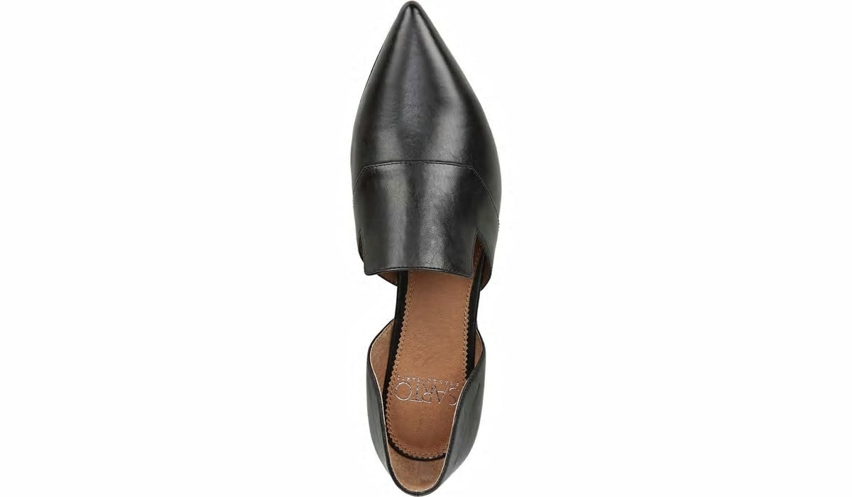 Franco Sarto Sarto Toby D'Orsay Flat Black Leather