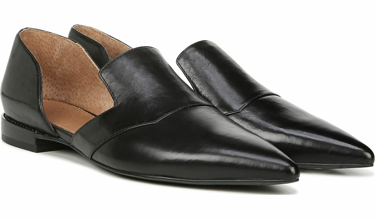 Franco Sarto Sarto Toby D'Orsay Flat Black Leather