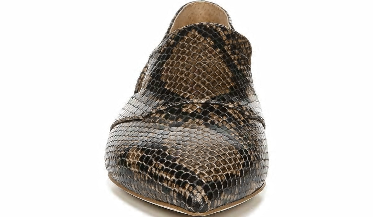 Franco Sarto Sarto Toby D'Orsay Flat Taupe Snake Leather